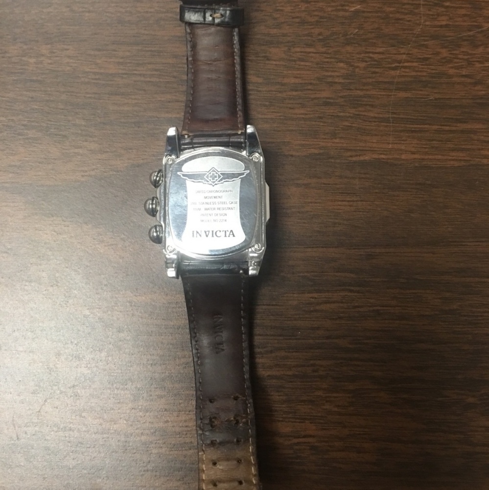 Vintage INVICTA men's watch with diamonds.
